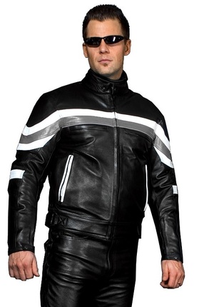 Titan Grey Leather Jacket
